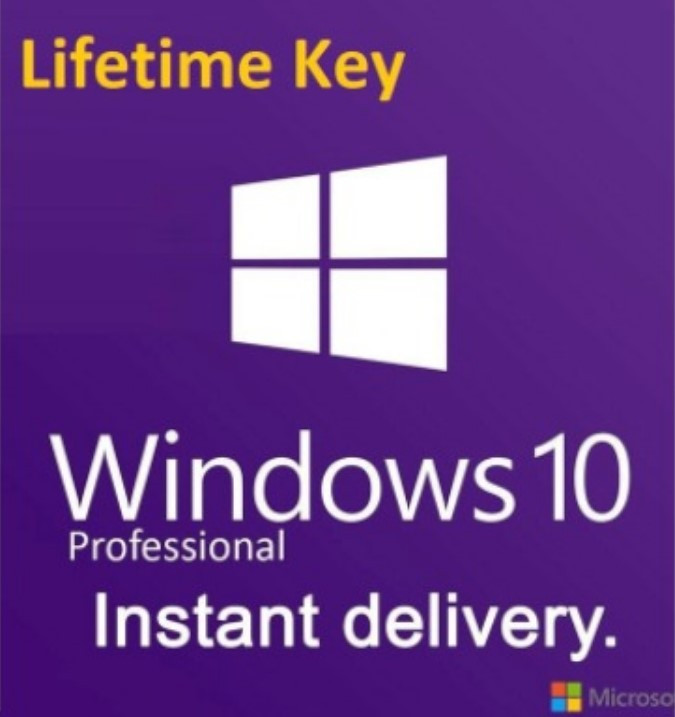Windows 10 Pro (32bit/64bit) Lifetime Validity